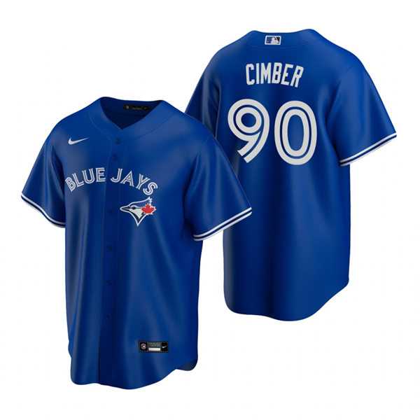 Mens Toronto Blue Jays #90 Adam Cimber Nike Royal Alternate Cool Base Jersey Dzhi